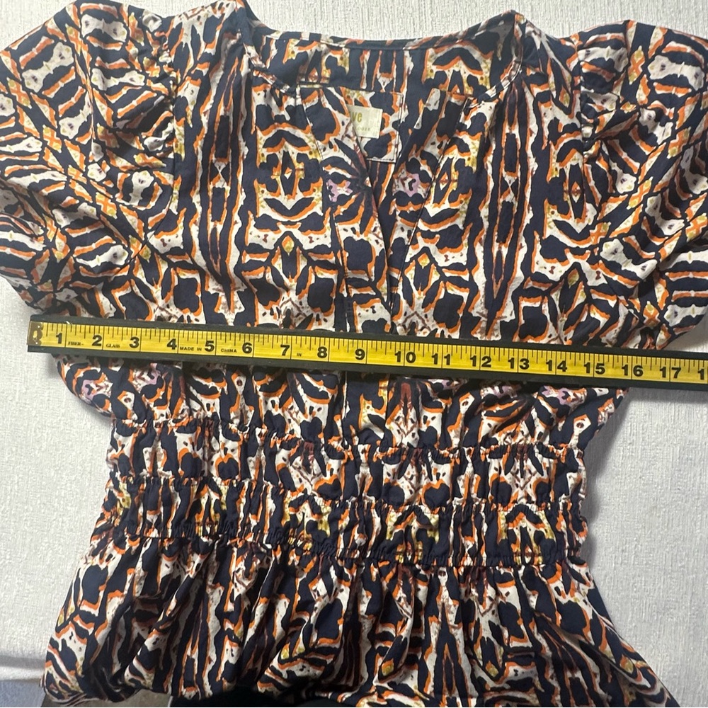 Anthropologie Maeve Somerset Maxi Dress Printed Short Sleeve  XS P - Picture 11 of 14